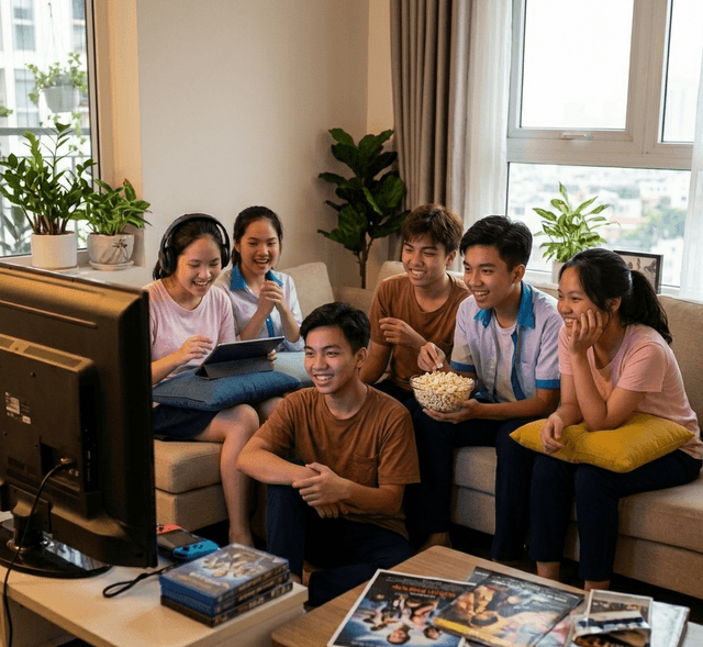 Movies & TV topic illustration